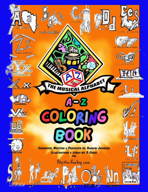 Musical Alphabet Coloring Book cover
